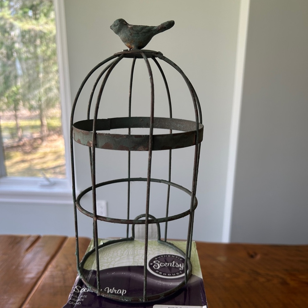 Rustic greenish blue Birdcage Scentsy Wrap